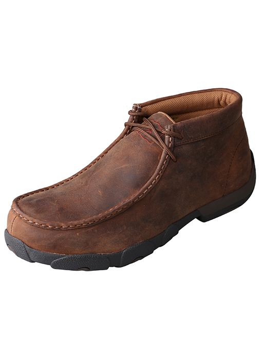 Twisted X MDMSTM1 Steel Toe Met Guard Work Shoes 7W Brown Leather Driving Mocs Male Twisted X Men main image 2