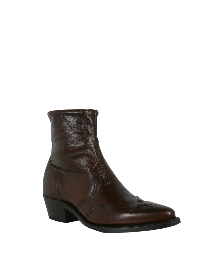 Abilene western on sale wingtip zipper boots