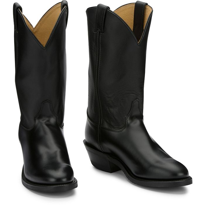 Justin boots for men black hotsell