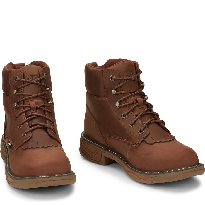 justin boots ladies ウエスタンブーツ　24cm Justin Gypsy Women's 8” Wanette Work Boot - Round Steel Toe