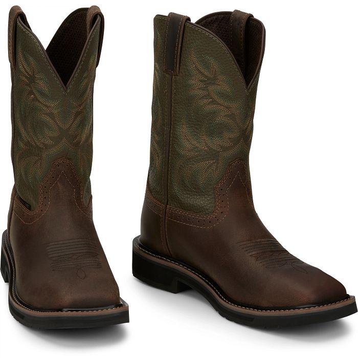 Men's SE4688 / Justin Work Steel Toe Boots-Stampede