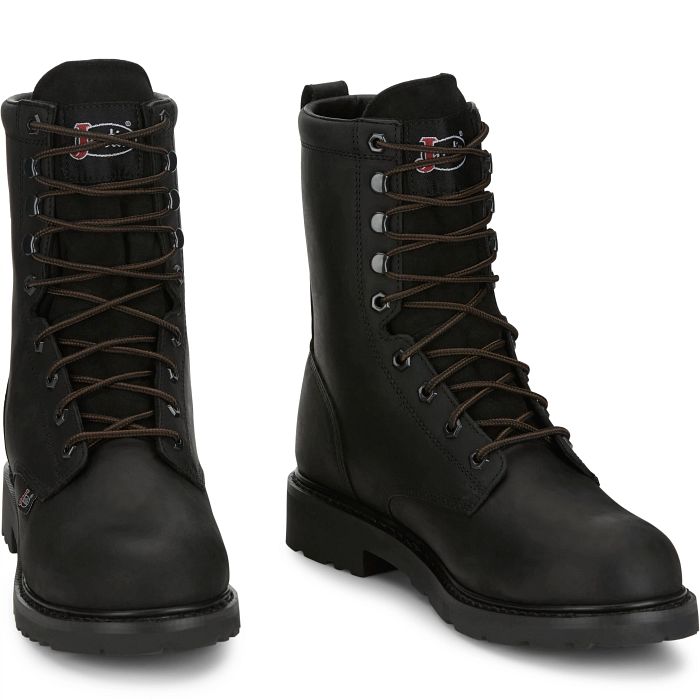 Men's SE636 / Justin 8″ Lace-Up Waterproof Steel Toe Work Boots